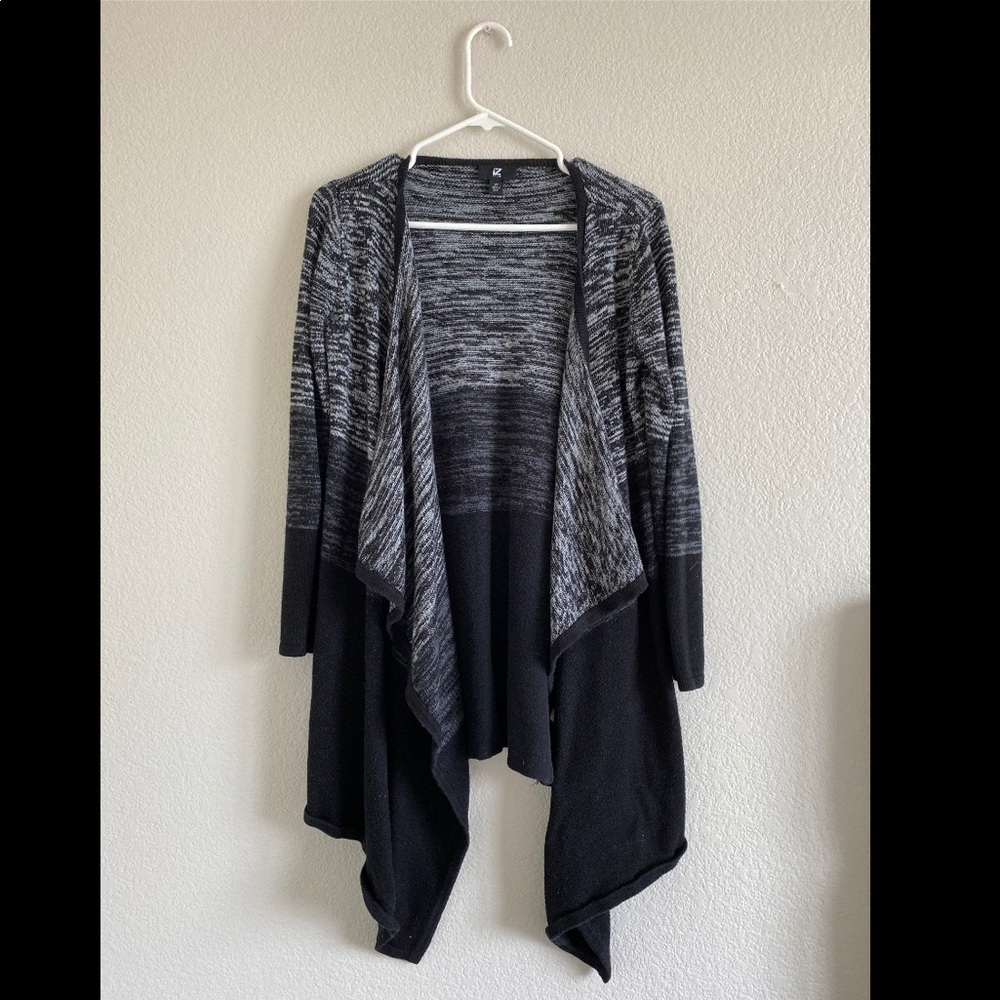 Black and Heathered cardigan sweater